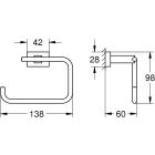 Súprava toaletná kefa Grohe Essentials 40513AL1, splachovacie tlačidlo Grohe Skate 38732AL0, 40510AL1, 40507AL1, 40508AL1, 40511AL1, 40372001