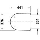 Súprava WC misa Duravit D-Neo 25880900001, WC dosky Duravit D-Neo 0021690000