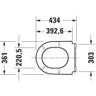 Súprava WC misa Duravit D-Neo 25880900001, WC dosky Duravit D-Neo 0021690000