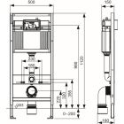 Súprava WC misa Oltens Hamnes 42513000, podomietková konštrukcia Tece Base 9400407, 45100000, 9.240.401