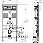 Set podomietková konštrukcia Tece Profil 9300302, súprava misa + pomaly padajúca doska Hagser Beno HGR10000042, 9.240.400