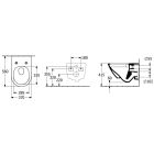 Súprava súprava misa + doska Villeroy & Boch Subway 3.0 4670TS01, podomietková konštrukcia Villeroy & Boch ViConnect 92246100, 92249061