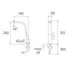 Súprava oceľový drez so sifónom Teka Flexlinea 115000024, kuchynská batéria Teka ICC 116030005