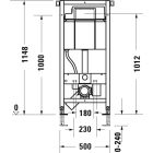 Súprava WC misa Duravit ME by Starck 2530092000, podomietková konštrukcia Duravit DuraSystem WD1011000000, 0020190000, WD5001031000