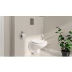 Súprava WC misa s pomaly sa sklápajúcim sedadlom Grohe Euro Ceramic 39693000, podomietkový montážny rám s tlačidlom a tesnením Grohe Solido 39930000