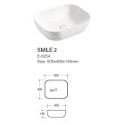 Súprava skrinka Comad Iconic White ICONIC WHITE 82-80-D-1S, umývadlo Comad Smile UM-6254SMILE50DP, SANTAFEOAK89-080-A