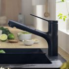 Súprava granitový drez Hansgrohe S 51 43431170, kuchynská batéria Hansgrohe Zesis M33 74800670, 43927000