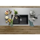 Súprava granitový drez Blanco Legra XL 6 S 526087, kuchynská batéria Oltens Litla 35204300