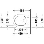 Súprava WC misa Duravit D-Neo 25880900001, WC dosky Duravit D-Neo 0021690000