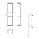 Súprava skrinka Comad Nova Oak NOVA OAK A 82-80-2D, skrinka Comad Nova Oak NOVA OAK A 80-03-2D(W80-01A), NOVA WHITE 89-80, NOVA WHITE 83-27-Q