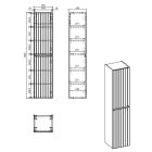 Súprava skrinka Comad Iconic Cashmere ICONIC CASHMERE 80-01-D-2D, skrinka Comad Iconic Cashmere ICONIC CASHMERE 82-80-D-1S, LUSTRO JULIET 80, UN-WIKI-MC, BLAT 89-80-A OAK COAST EVOKE, JULIET BLACK LAMPKA LED 30