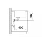 Súprava granitový drez Blanco Subline 500-U 527794, kuchynská batéria Blanco Mila 526657, 207422