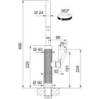 Súprava kuchynská batéria Franke Mythos Masterpiece Pull-Out Spray 115.0711.557, dávkovač tekutín Franke Atlas 112.0717.104