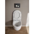 Súprava WC misa s pomaly sa sklápajúcim sedadlom Cersanit Luna S701-871, súprava stojan s tlačidlom Cersanit S701-778