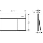 Súprava WC misa s pomaly sa sklápajúcim sedadlom Hansgrohe EluPura Q 60293450, splachovacie tlačidlo Hansgrohe Element E 66003140, 01022180