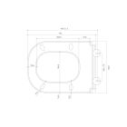Súprava WC misa Oltens Hadsel 42043000, WC dosky Oltens Hadsel 45120000