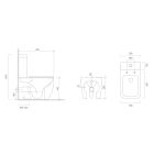 Súprava kompaktná záchodová misa Oltens Hamnes 44001000, WC dosky Oltens Hamnes 45111000