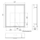 Súprava skrinka Kronenbach Cube 2.0 KB100204CR, rám pre podomietkovú montáž zrkadla Kronenbach Cube 2.0 NU1000029NU