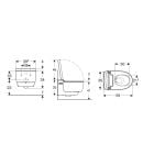 Súprava umývacia toaleta Geberit AquaClean Mera Classic 146.200.21.1, podomietková konštrukcia Geberit Duofix 111.320.00.6