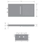 Súprava vaňová/sprchová batéria Kronenbach Smart Push 19044003CR, horná/hlavová sprcha Kronenbach Spa KBMBBPRBOR250-2, 01900190KBN, 28628002 KB, 27500000 KB, 28272000 KB