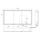 Súprava skrinka Kronenbach Cube 2.0 KB100229MB, rám pre podomietkovú montáž zrkadla Kronenbach Cube 2.0 NU1000034NU