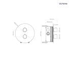 Súprava vaňová/sprchová batéria Oltens Katla 34600400, horná/hlavová sprcha Oltens Vindel 37006400, 39100400, 39402400, 39304400, 37102400, 37200400