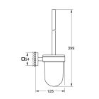 Súprava toaletná kefa Grohe Start Cube 40977DC0, lepidlo Grohe QuickGlue 41127000