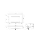 Súprava skrinka Oltens Lun 60028000, umývadlo Oltens Stila 40001000