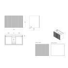 Súprava skrinka Oltens Lun 60028300, doska na skrinku Oltens Lun 63025300