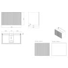 Súprava skrinka Oltens Lun 60028060, umývadlo Oltens Kalla 40210900