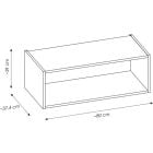 Súprava skrinka Comad Nova Cashmere NOVA CASHMERE 82-80-40-1S, regál Comad Nova Coast Evoke COAST EVOKE UN 81-80-29, NOVA OAK A 89-80