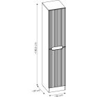 Súprava skrinka Comad Nova Cashmere NOVA CASHMERE 80-35-1D1DK, skrinka Comad Nova Cashmere NOVA CASHMERE 82-50-40-1S, COAST EVOKE UN 81-50-29, NOVA OAK A 89-50