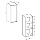 Súprava skrinka Comad Aster Green ASTER GREEN 80-30-1D, regál Comad Dalia Cashmere CREMONA UN 83-20-80