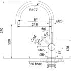 Súprava nerezový drez Franke Smart SRX 127.0720.295, kuchynská batéria Franke Smart Glenda 115.0747.473