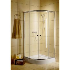 Radaway Classic A sprchovací kút 90x90 cm polkruhová chromová lesklé/priehľadné sklo 30000-01-01