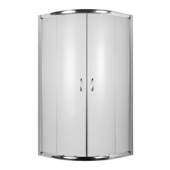 Deante Vanilla kabina prysznicowa półokrągła 90 cm chrom / szkło mrożone KTO751K