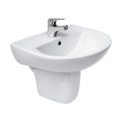 Cersanit President umývadlo 50x43 cm polkruhový biela K08-004