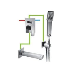 Omnires Murray bateria wannowa podtynkowa kompletna chrom MU6135BWPK