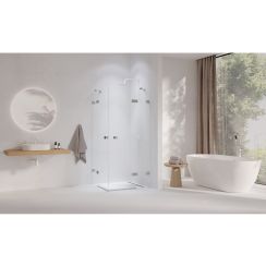 Ravak Brillant sprchovací kút 80x80 cm obdĺžniková chromová lesklé/priehľadné sklo 1UV44A00Z1