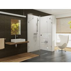Ravak Brillant sprchovací kút 100x100 cm obdĺžniková chromová lesklé/priehľadné sklo 0UPA0A00Z1