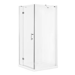 Omnires Manhattan kabina prysznicowa kwadratowa 80x80 cm chrom/ transparentne ADC80X