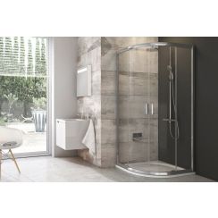 Ravak Blix sprchovací kút 90x90 cm polkruhová hliníková / 3B270C00ZH