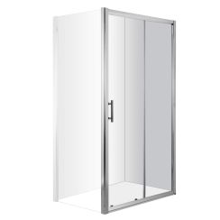 Deante Cynia sprchové dvere 140 cm posuvné chróm lesklá/priehľadné sklo KTC_014P
