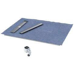 Schedpol Base sprchová vanička pod dlažbu 50 cm chrómová 10.008/OLKB/CH