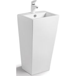 Rea Daria umývadlo 44x38 cm obdĺžnik voľne stojacie umývadlo biela REA-U9900