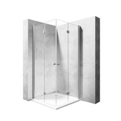 Rea Fold N sprchovací kút 90x90 cm obdĺžniková chromová lesklé/priehľadné sklo REA-K9991