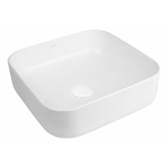 Oltens Hadsel umývadlo 38.5x38.5 cm štvorec pultové umývadlo biela 40807000