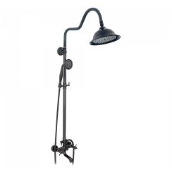 Rea Retro Old Black súprava vaňová/sprchová nástenná áno čierna REA-P2366