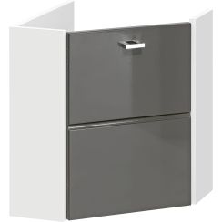 Comad Finka Grey skrinka 40x40x46 cm závesná kúpeľňová skrinka pod umývadlo FINKAGREY824