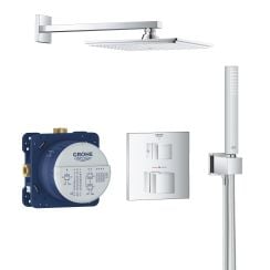 Grohe Grohtherm Cube sprchová súprava podomietková s termostatom StarLight Chrome 34741000